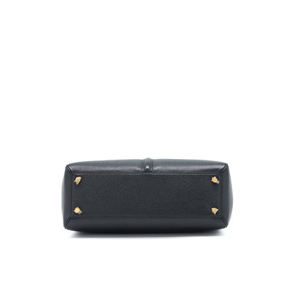 Celine 16 Purse Grained Calfskin Black