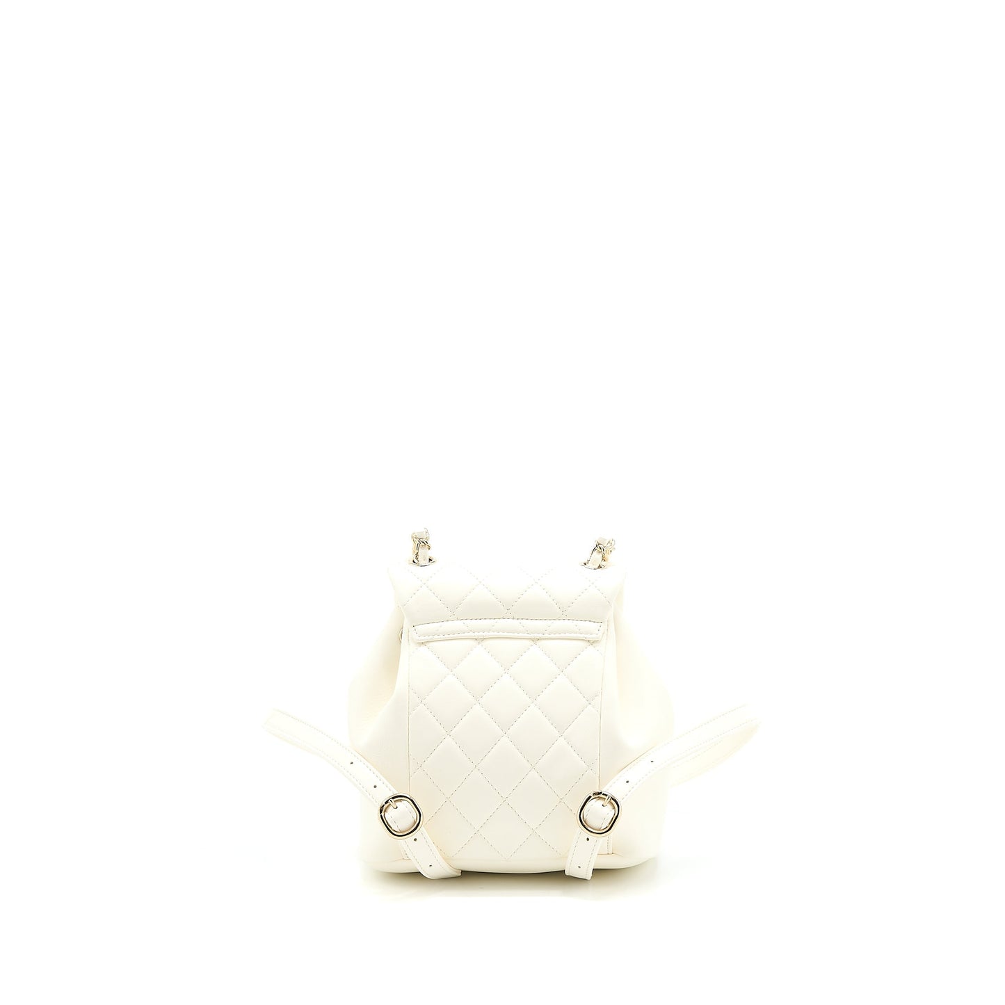 Chanel Duma Mini Backpack Lambskin White LGHW (Microchip)