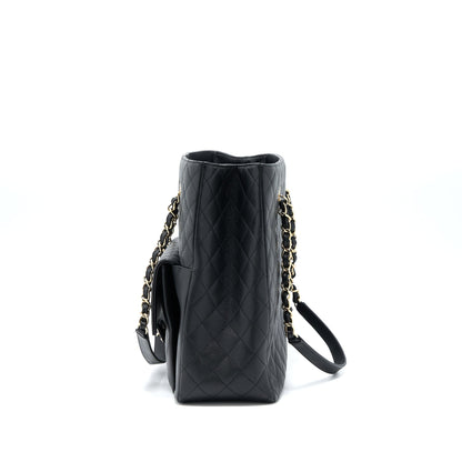 Chanel 19C Large Shopping Tote Bag Caviar Black LGHW