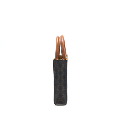 Celine Mini Vertical Cabas Triomphe Canvas