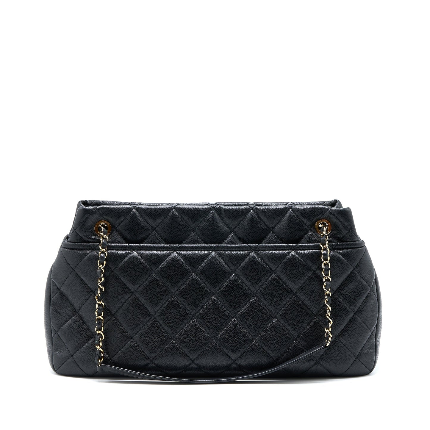 Chanel Matelasse Chain Tote Bag Caviar Black GHW