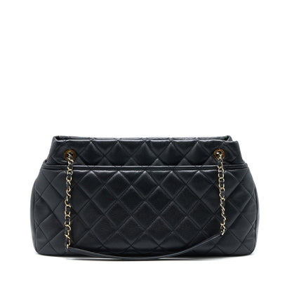 Chanel Matelasse Chain Tote Bag Caviar Black GHW