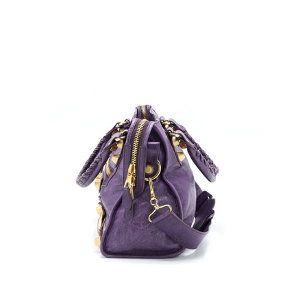 Balenciaga Giant City Purse Purple
