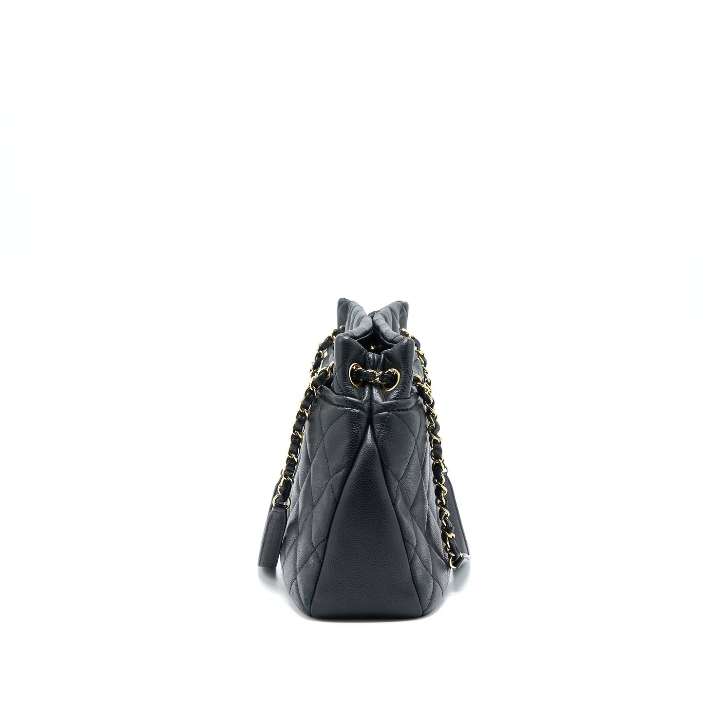 Chanel Matelasse Chain Tote Bag Caviar Black GHW