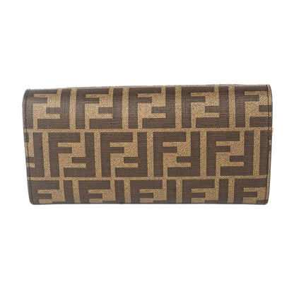 Fendi Continental Brown Wallet on Chain