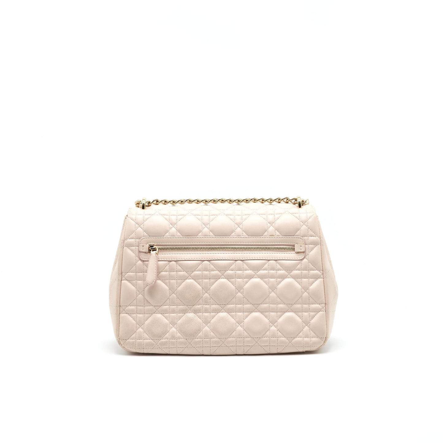 Christian Dior Cannage Leather Miss Dior Flap Bag in Light pink LGHW