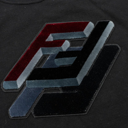 Fendi size print sweatshirt Viscose black