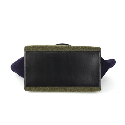 Luxury CELINE Trapeze Khaki and Navy Bag