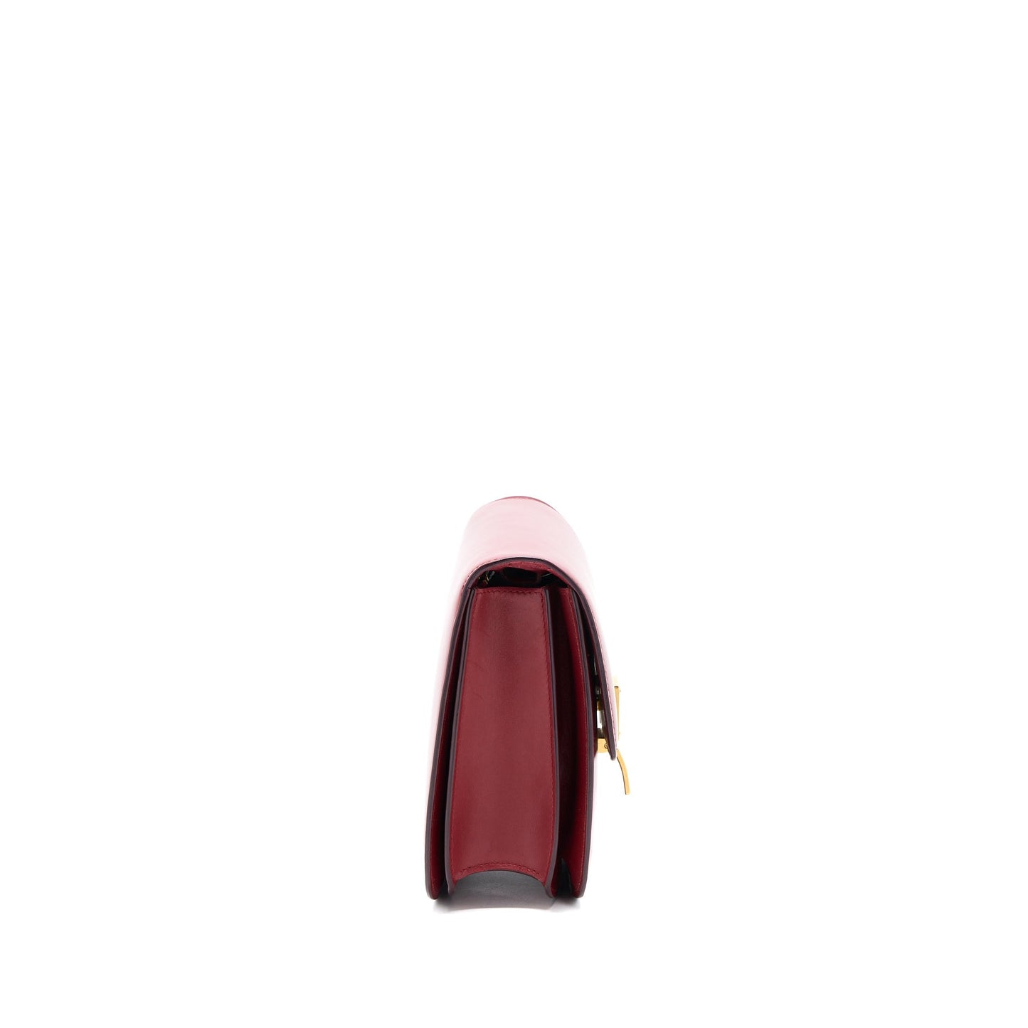 Celine Medium Classic Box Purse Calfskin Red