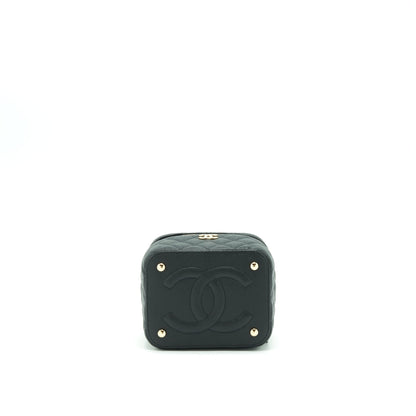 Chanel 22S Top Handle Vanity Caviar Black LGHW (Microchip)