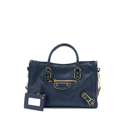 Balenciaga Mini City Purse Navy