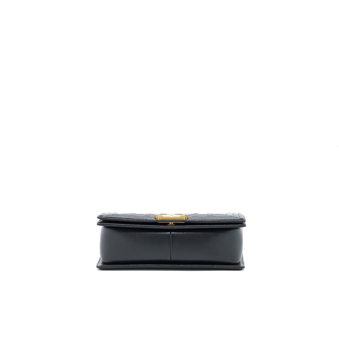 Chanel Medium Boy Bag Caviar Black Brushed GHW