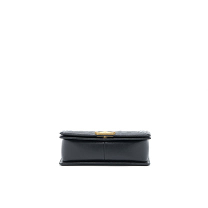 Chanel Medium Boy Bag Caviar Black Brushed GHW