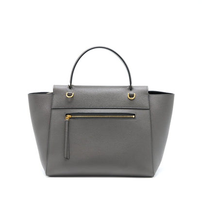 Celine Mini Belt Purse Grained Calfskin Grey