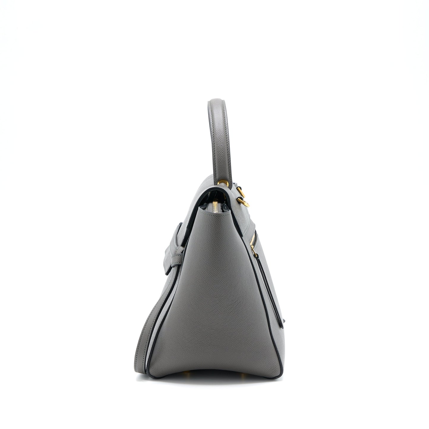 Celine Mini Belt Purse Grained Calfskin Grey