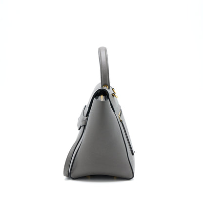 Celine Mini Belt Purse Grained Calfskin Grey