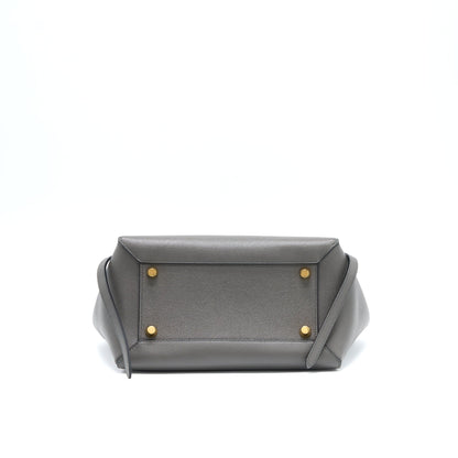 Celine Mini Belt Purse Grained Calfskin Grey