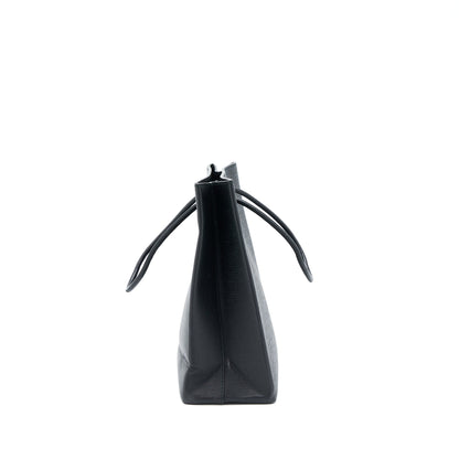 Balenciaga Top Handle Shopping Tote Purse Calfskin Black