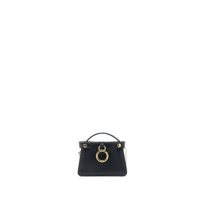 Fendi Nano Peekaboo Charm Lambskin Black