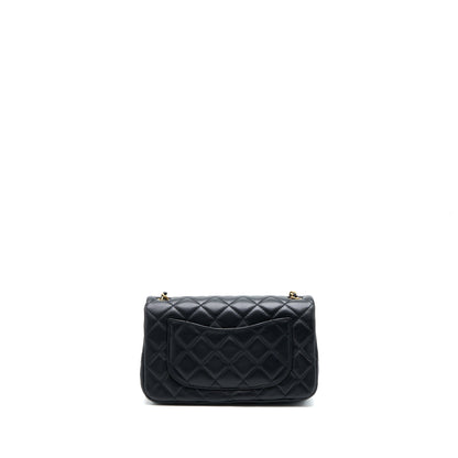 Chanel Pearl Crush Mini Rectangular Lambskin Black Brushed GHW (Microchip)
