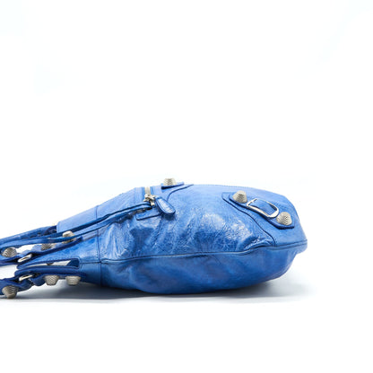 BALENCIAGA Motocross Giant Brief Purse Blue