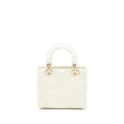 Dior Small Lady Dior Lambskin White