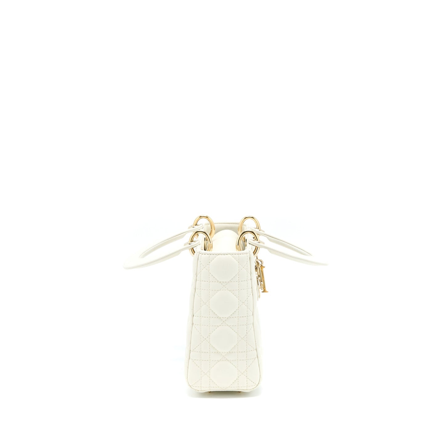 Dior Small Lady Dior Lambskin White