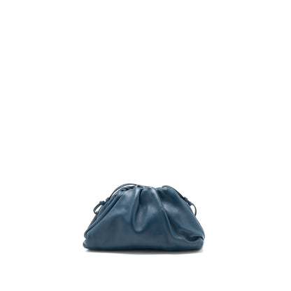 Bottega Veneta Mini Pouch Calfskin Dark Blue