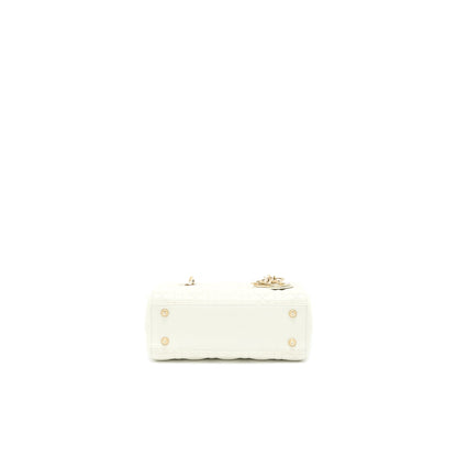 Dior Small Lady Dior Lambskin White