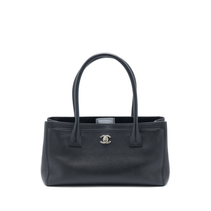 Chanel Cerf Tote Bag Grained Calfskin Black SHW
