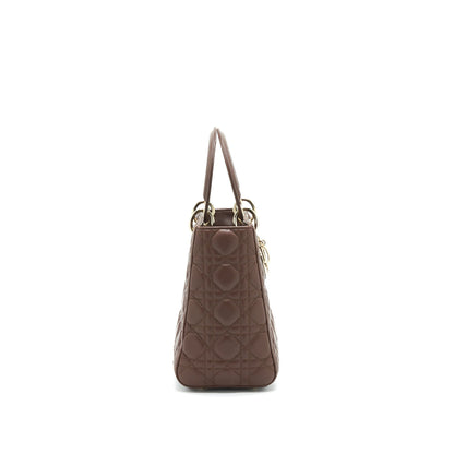 Dior medium Lady Dior Chocolate Brown