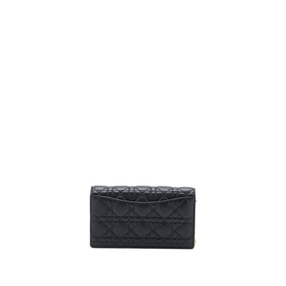 Dior Caro Pouch Cannage Calfskin Black
