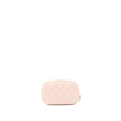 Chanel 21C Small Cosmetic Pouch Caviar Rose Clair LGHW