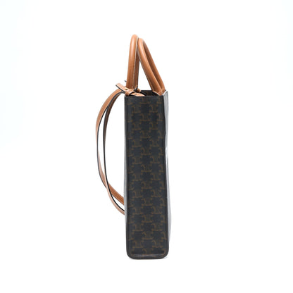 Luxury CELINE Vertical Cabas Triomphe Canvas