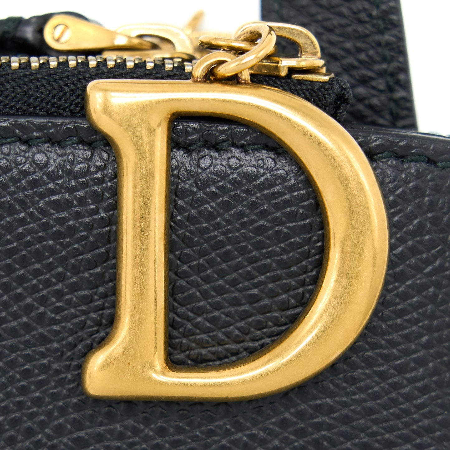 Dior Saddle Trio Crossbody Pouch Calfskin Black