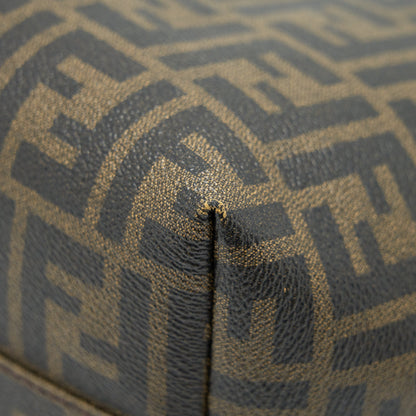 Fendi Monogram Leather Shopper Tote Bag