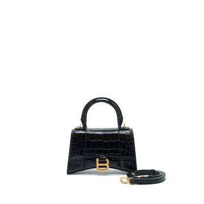 Balenciaga Hourglass Embossed calfksin black