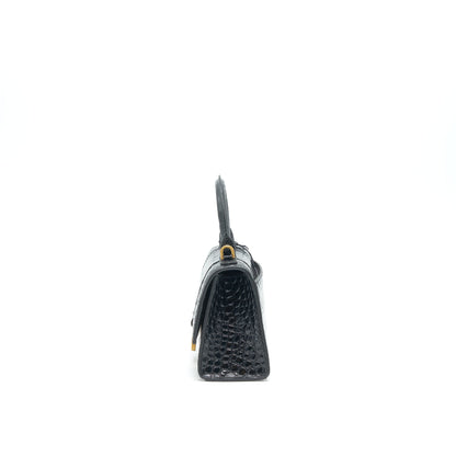 Balenciaga Hourglass Embossed calfksin black