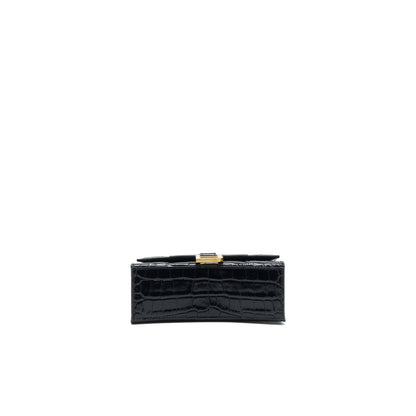 Balenciaga Hourglass Embossed calfksin black