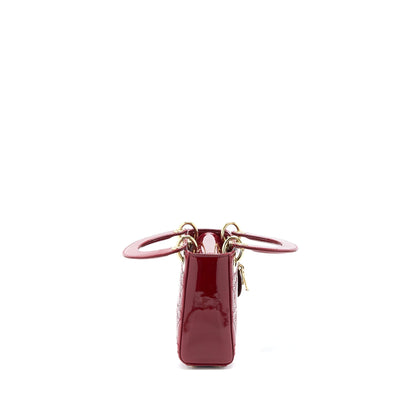 Dior Mini Lady Dior Patent Red