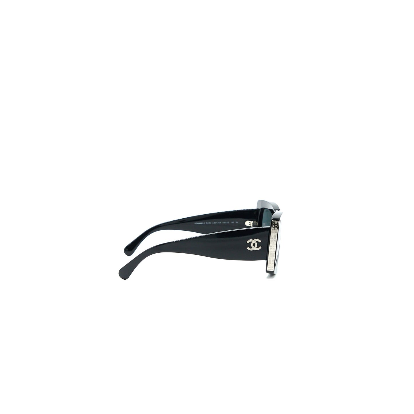 Chanel 5435 Rectangular Sunglasses Black LGHW
