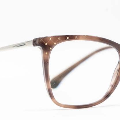 Chanel 3379B Eyeglasses Havana Antique Pink Crystals SHW