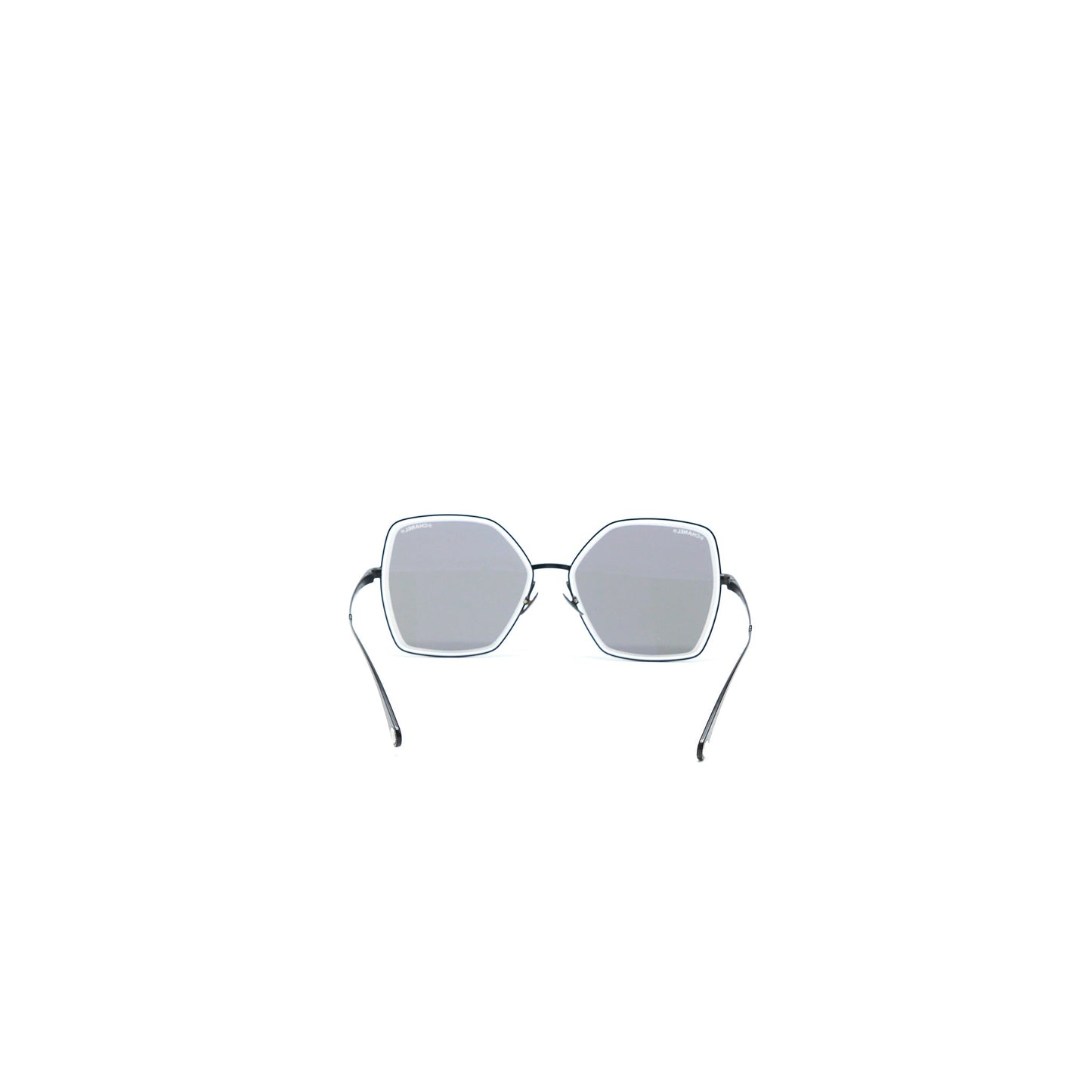 Chanel 4262 Butterfly Sunglasses Pearl Chain Black Black Hardware