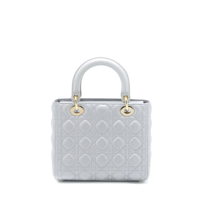Dior Medium Lady Dior Lambskin Grey