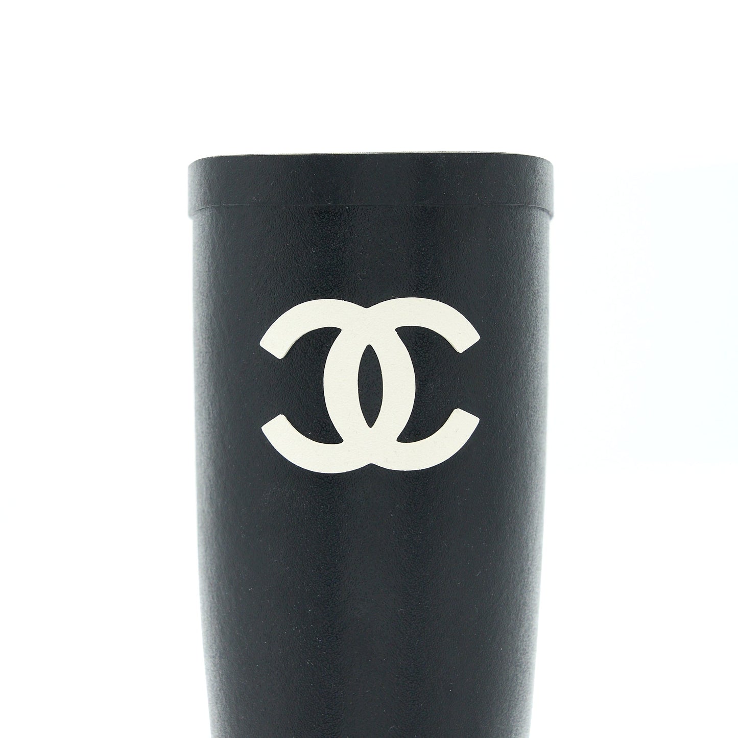 Chanel Size 39 Rubber Boost Black/White