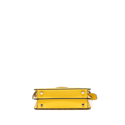 Fendi Top Handle Peekaboo Lambskin Yellow