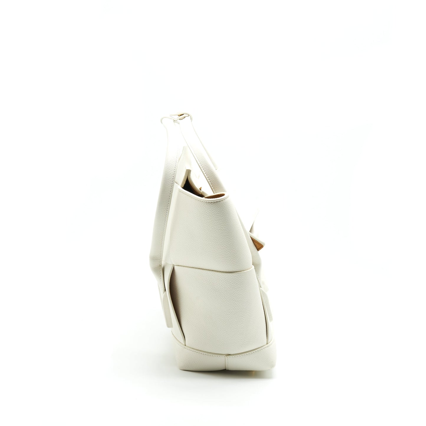 Bottega Veneta Medium Arco Purse White