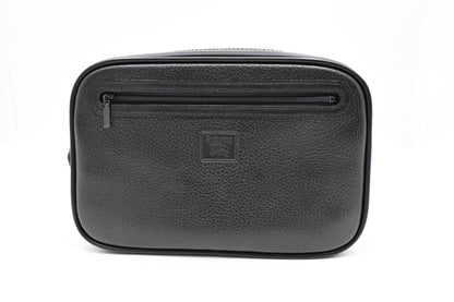 Burberry Wrist Pouch in Black Leather