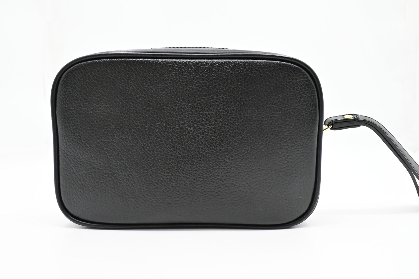 Burberry Wrist Pouch in Black Leather