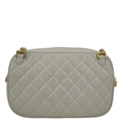 CHANEL Misia CC Chain Camera Lambskin Leather Shoulder Bag Gray